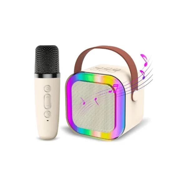 Classic Bluetooth Speaker with Karaoke Mic – Wireless, IP66 Water Resistant